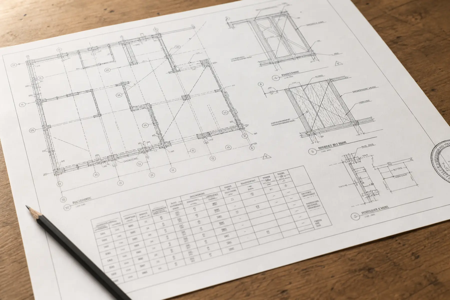 Structural drawing sheet for cripple-wall bracing and foundation anchorage